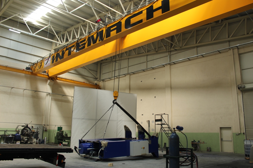 16-ton double girder overhead crane
