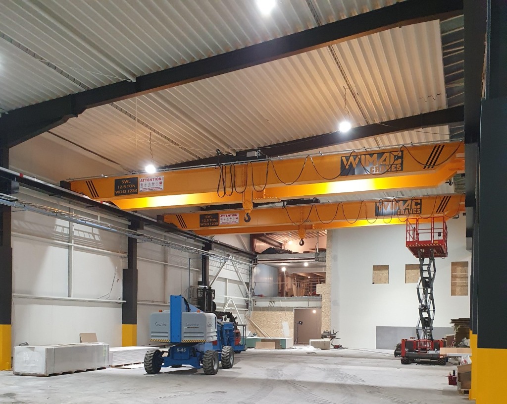 12 Double Girder Overhead Cranes For Steel Construction